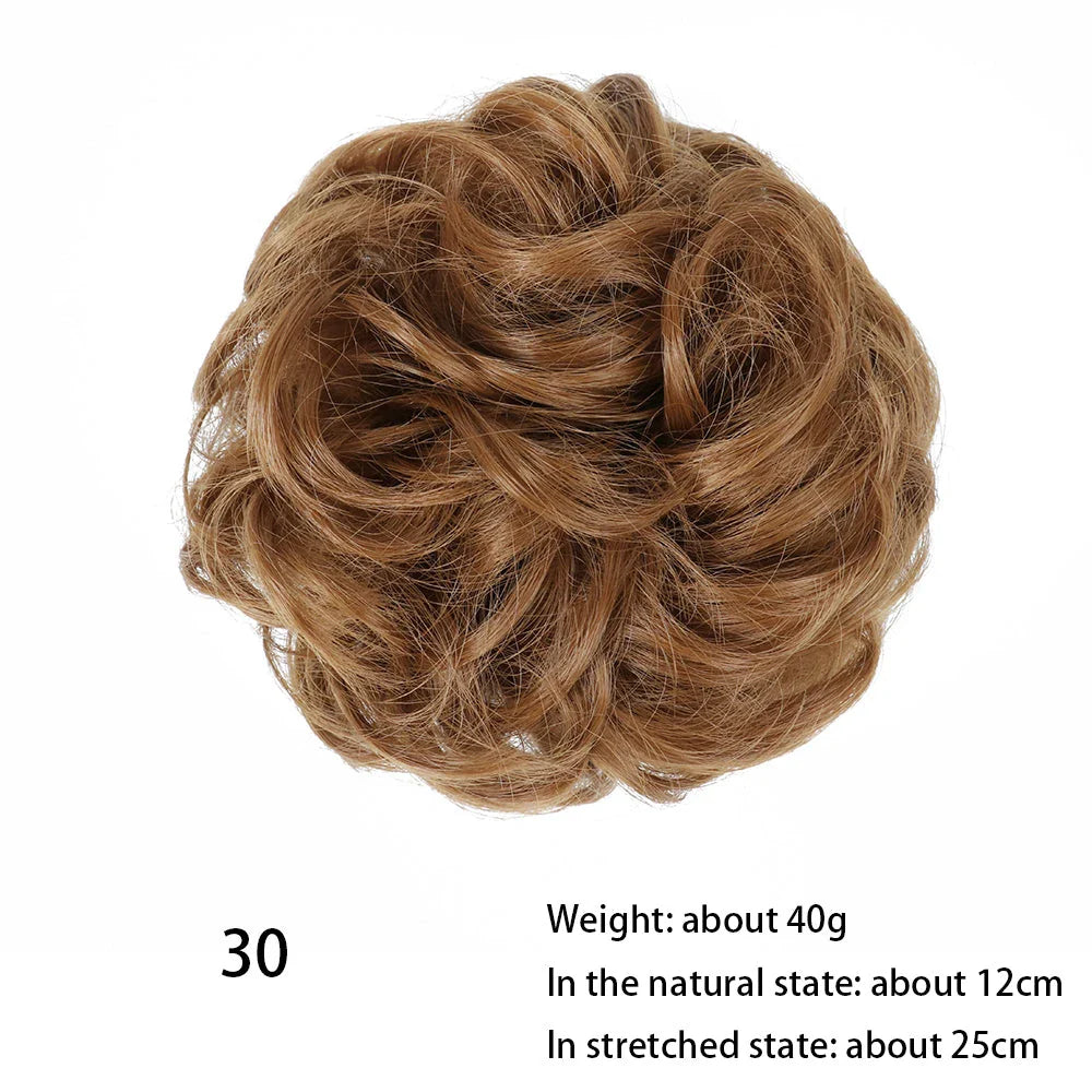 Messy Chignon Donut Hair Bun Pad in Fawn Brown colour, a versatile hair accessory that creates a stylish and effortless bun hairstyle.