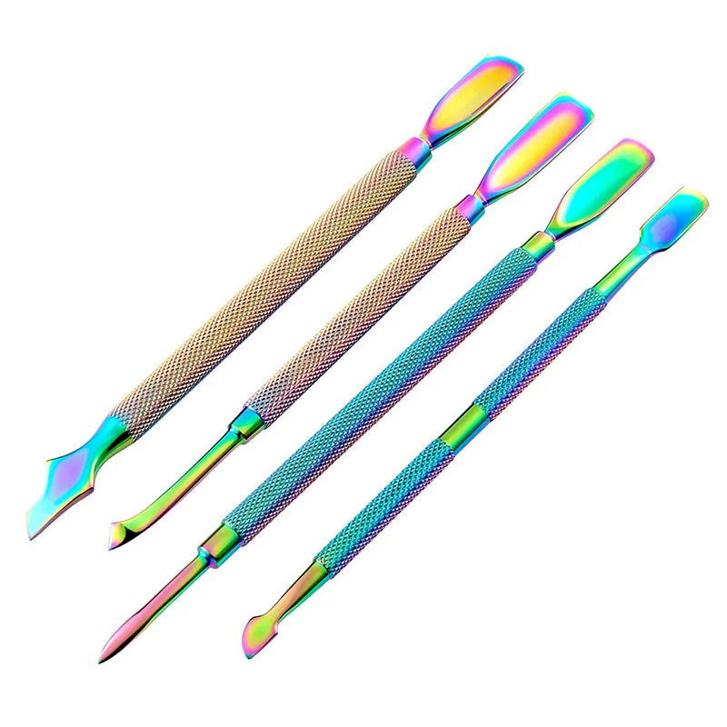 Homeenjoy UK Dazzling Chameleon Rainbow Nail Care Pusher - Salon-Quality Manicure at Home