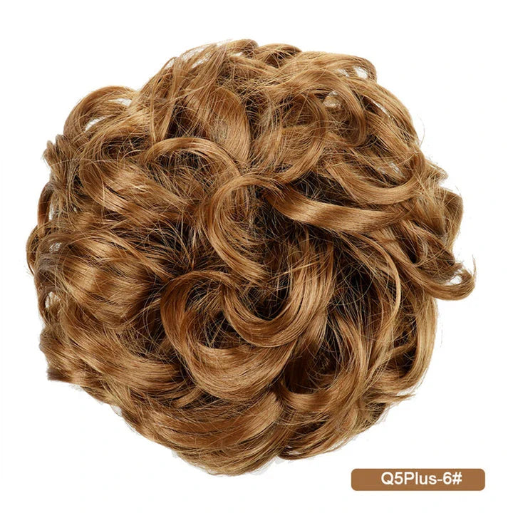 Messy Chignon Donut Hair Bun Pad in Fawn Brown colour, a versatile hair accessory that creates a stylish and effortless bun hairstyle.