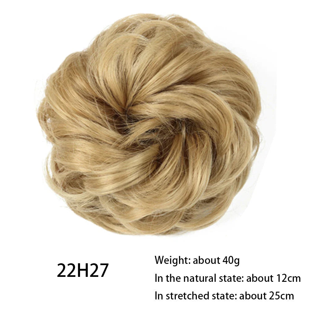 Messy Chignon Donut Hair Bun Pad in Fawn Brown colour, a versatile hair accessory that creates a stylish and effortless bun hairstyle.