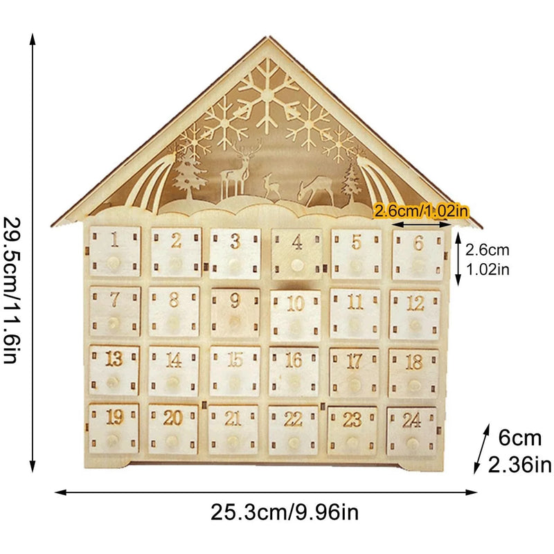 Homeenjoy UK Decorative & Handcrafted Wooden Christmas Ornaments