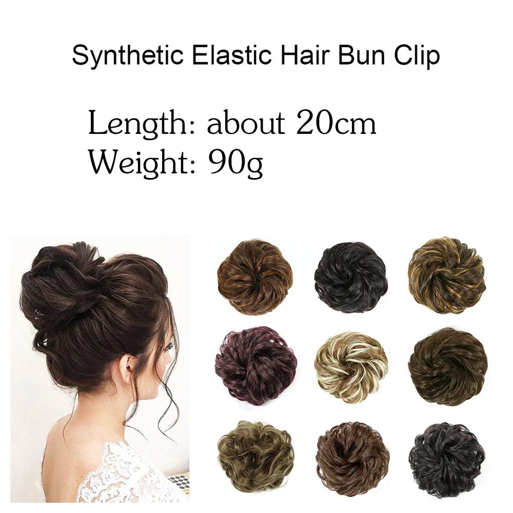 Messy Chignon Donut Hair Bun Pad in Fawn Brown colour, a versatile hair accessory that creates a stylish and effortless bun hairstyle.