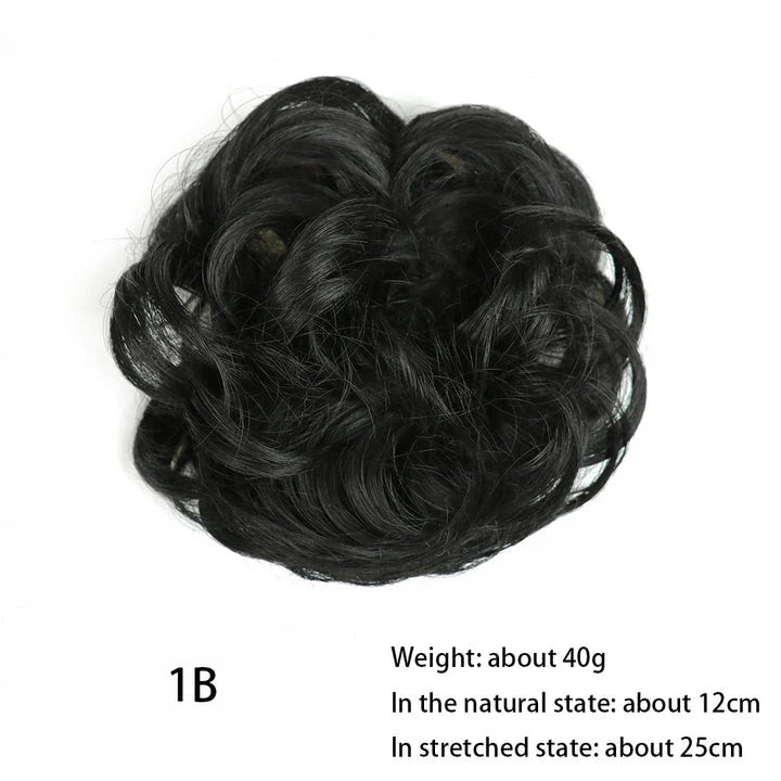 Messy Chignon Donut Hair Bun Pad in Fawn Brown colour, a versatile hair accessory that creates a stylish and effortless bun hairstyle.