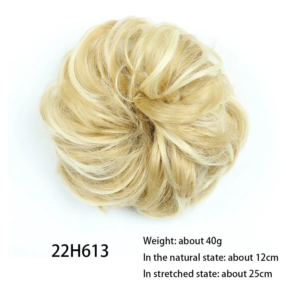 Messy Chignon Donut Hair Bun Pad in Fawn Brown colour, a versatile hair accessory that creates a stylish and effortless bun hairstyle.