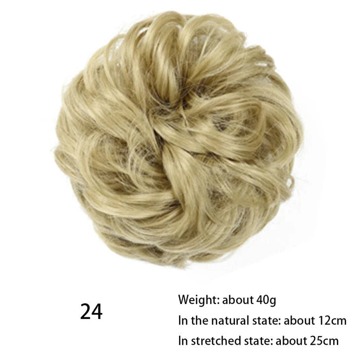 Messy Chignon Donut Hair Bun Pad in Fawn Brown colour, a versatile hair accessory that creates a stylish and effortless bun hairstyle.