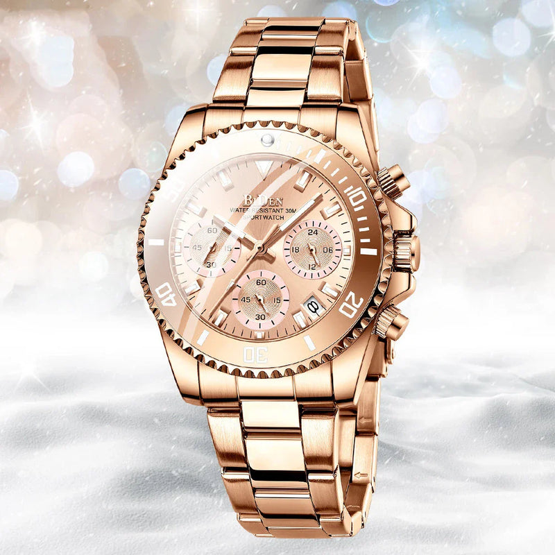 Homeenjoy UK Elegant Multifunctional Quartz Waterproof Ladies' Business Watch