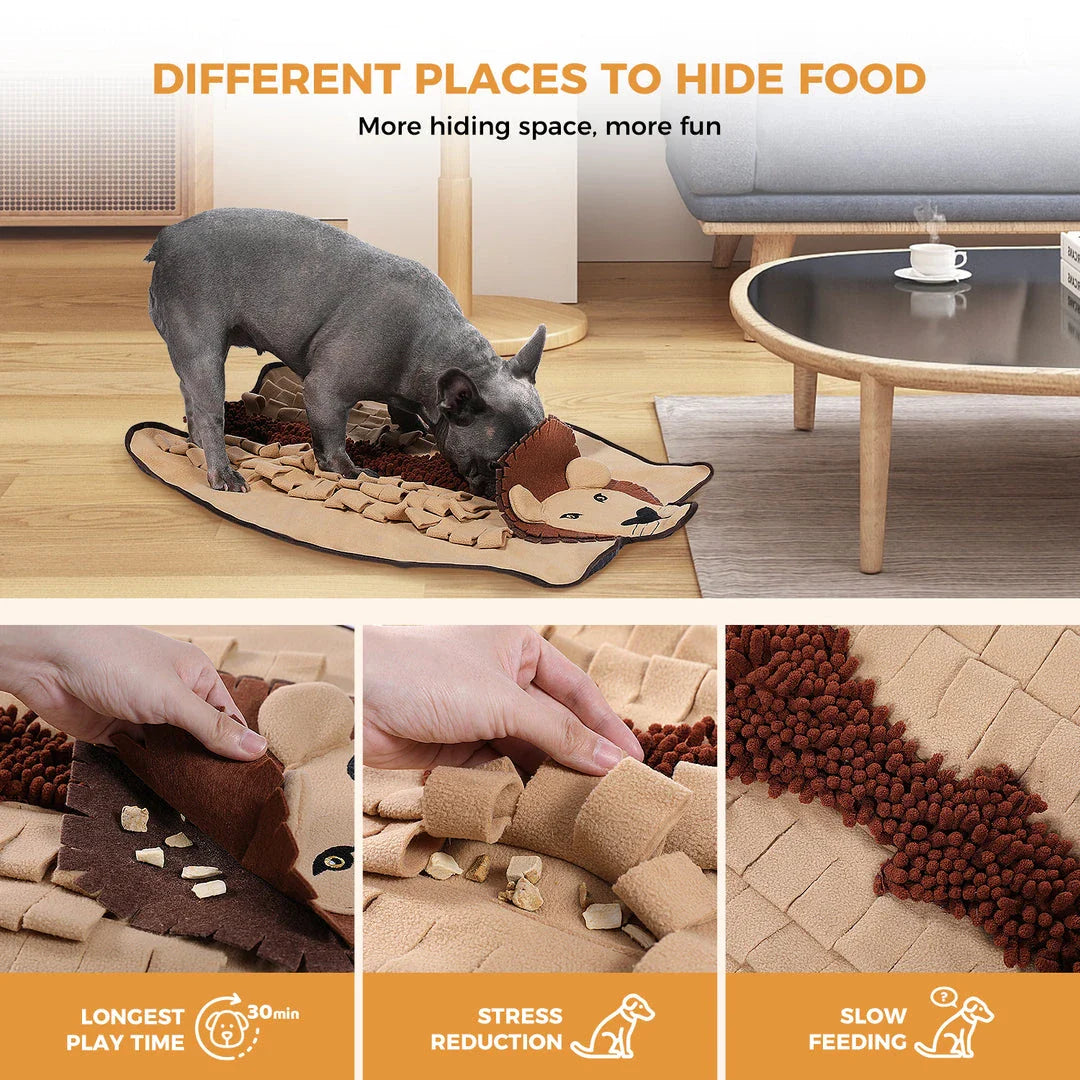 Interactive Dog Snuffle Mat for Mental Stimulation and Anxiety Reduction