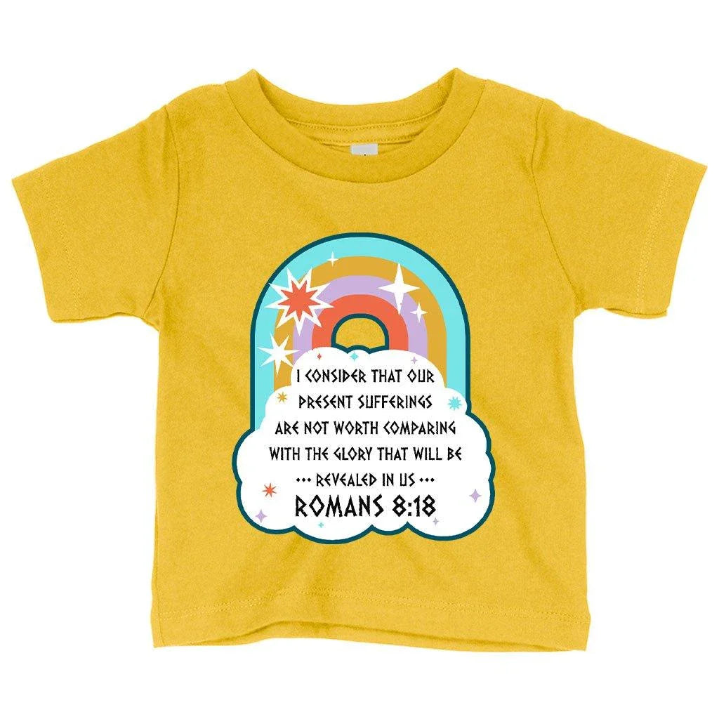 Comfy Bible Verse Christian T-Shirt for Babies - Soft, Flexible Airlume Cotton, Crew Neck, Short Sleeves, Made in USA