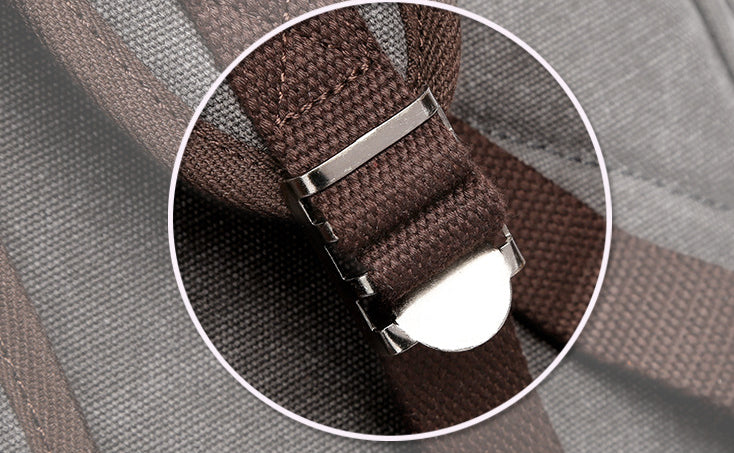 Versatile canvas backpack with spacious capacity, secure draw-string closure, and durable construction for everyday use
