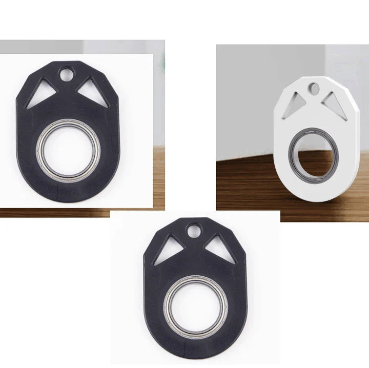 Creative fidget spinner keychain with bottle opener, available in various colours for stress relief and focus improvement