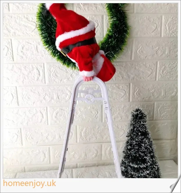 Homeenjoy UK Delightful Climbing Santa Ladder - The Perfect Christmas Decoration