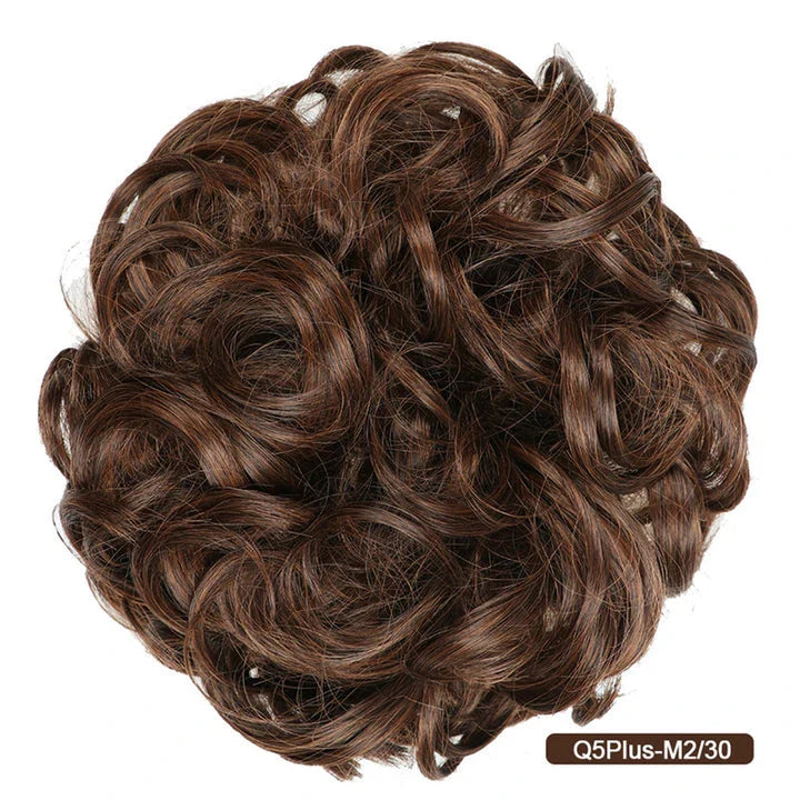 Messy Chignon Donut Hair Bun Pad in Fawn Brown colour, a versatile hair accessory that creates a stylish and effortless bun hairstyle.