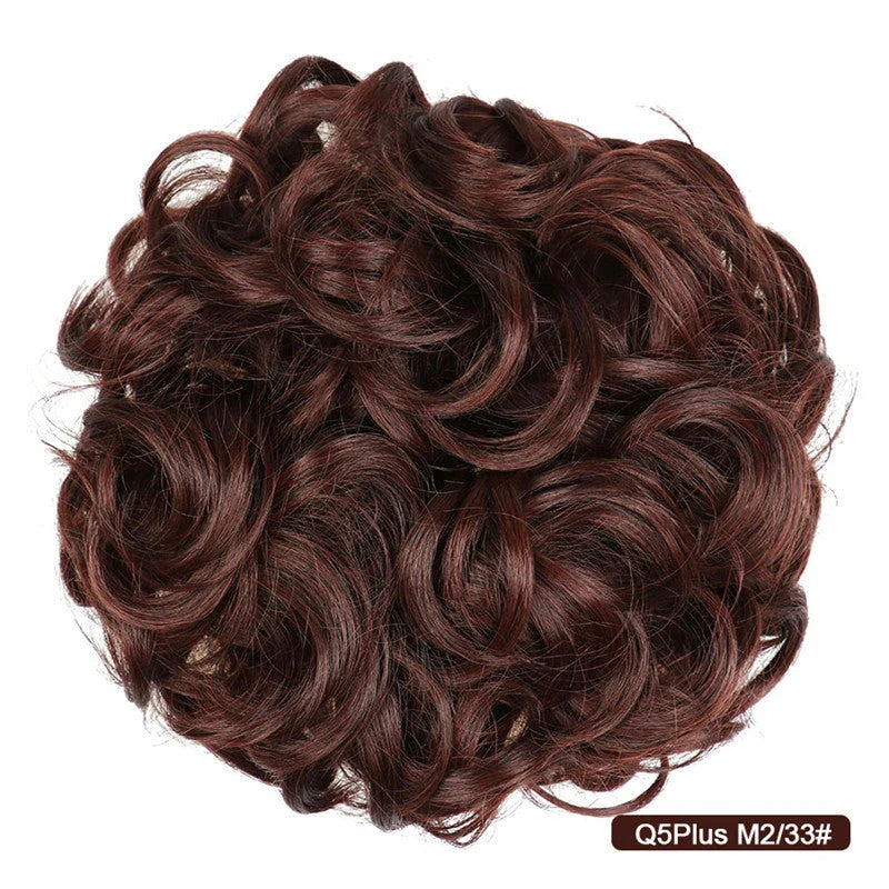 Messy Chignon Donut Hair Bun Pad in Fawn Brown colour, a versatile hair accessory that creates a stylish and effortless bun hairstyle.