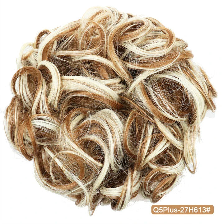 Messy Chignon Donut Hair Bun Pad in Fawn Brown colour, a versatile hair accessory that creates a stylish and effortless bun hairstyle.