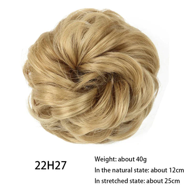 Messy Chignon Donut Hair Bun Pad in Fawn Brown colour, a versatile hair accessory that creates a stylish and effortless bun hairstyle.