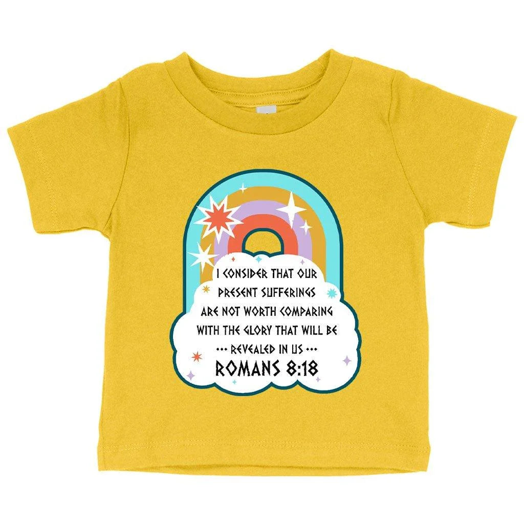 Comfy Bible Verse Christian T-Shirt for Babies - Soft, Flexible Airlume Cotton, Crew Neck, Short Sleeves, Made in USA