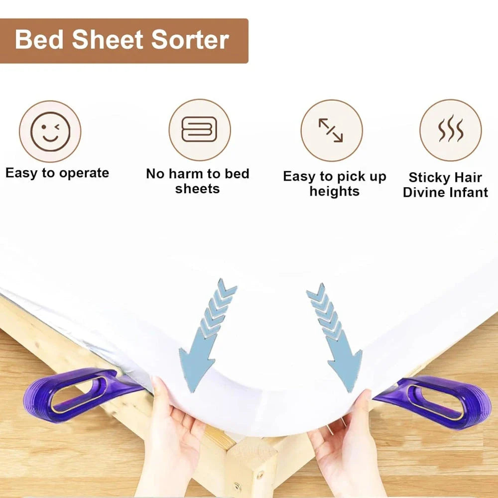 Ergonomic mattress lifting tool with 30-degree angled design and rounded handle for easy, comfortable mattress adjustment