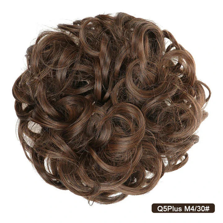 Messy Chignon Donut Hair Bun Pad in Fawn Brown colour, a versatile hair accessory that creates a stylish and effortless bun hairstyle.