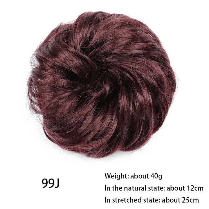 Messy Chignon Donut Hair Bun Pad in Fawn Brown colour, a versatile hair accessory that creates a stylish and effortless bun hairstyle.