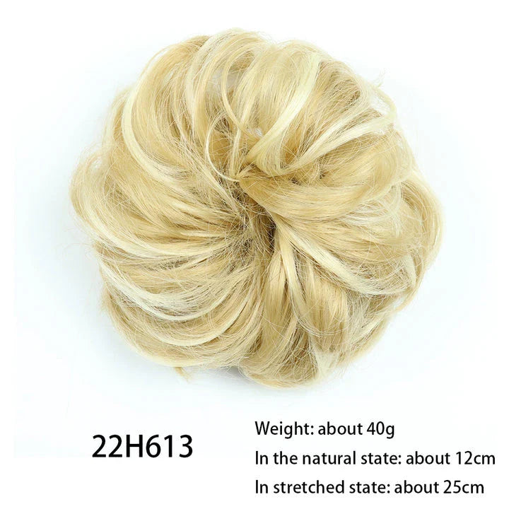 Messy Chignon Donut Hair Bun Pad in Fawn Brown colour, a versatile hair accessory that creates a stylish and effortless bun hairstyle.