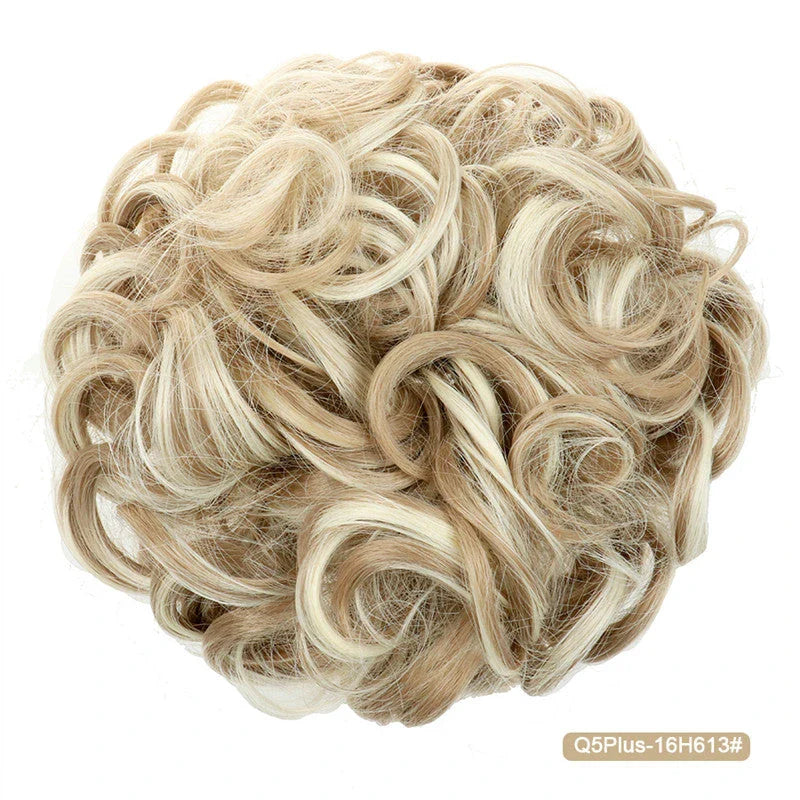 Messy Chignon Donut Hair Bun Pad in Fawn Brown colour, a versatile hair accessory that creates a stylish and effortless bun hairstyle.