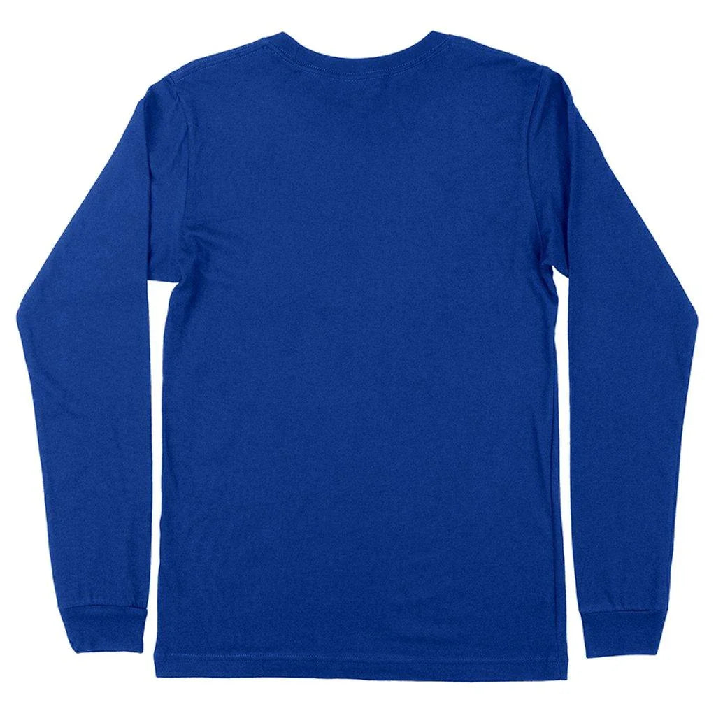 Comfortable Autism Awareness Long Sleeve T-Shirt in white, featuring a classic crew neck design and ribbed cuffs