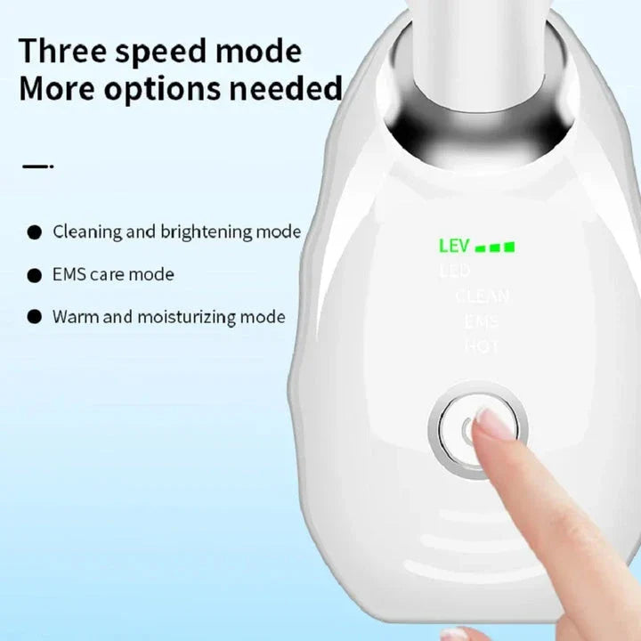 Neck and Face Beauty Device with Colorful LED Photon Therapy for Skin Tightening, Wrinkle Reduction and Double Chin Removal