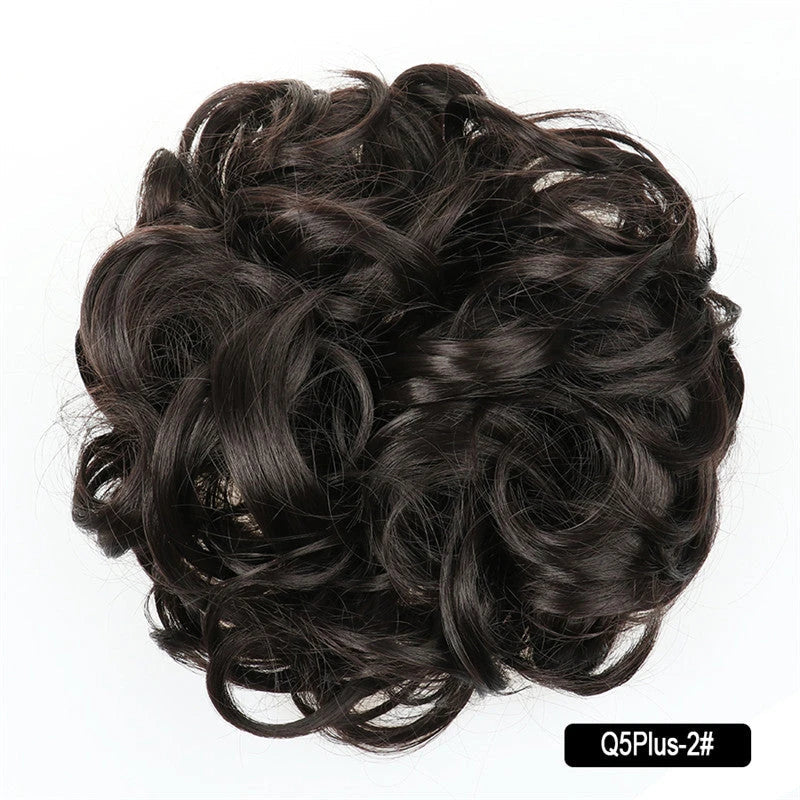 Messy Chignon Donut Hair Bun Pad in Fawn Brown colour, a versatile hair accessory that creates a stylish and effortless bun hairstyle.