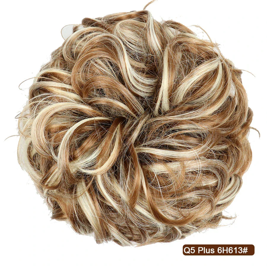 Messy Chignon Donut Hair Bun Pad in Fawn Brown colour, a versatile hair accessory that creates a stylish and effortless bun hairstyle.