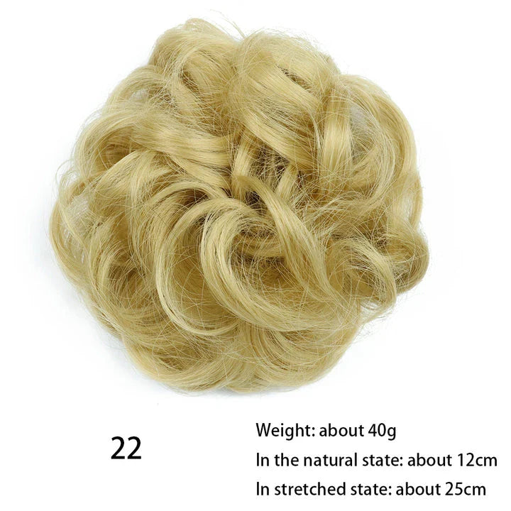 Messy Chignon Donut Hair Bun Pad in Fawn Brown colour, a versatile hair accessory that creates a stylish and effortless bun hairstyle.