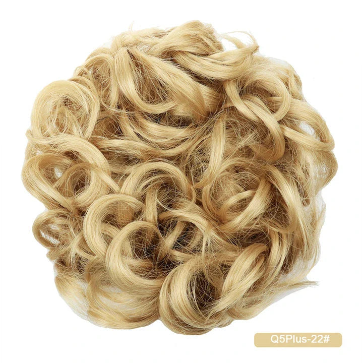 Messy Chignon Donut Hair Bun Pad in Fawn Brown colour, a versatile hair accessory that creates a stylish and effortless bun hairstyle.