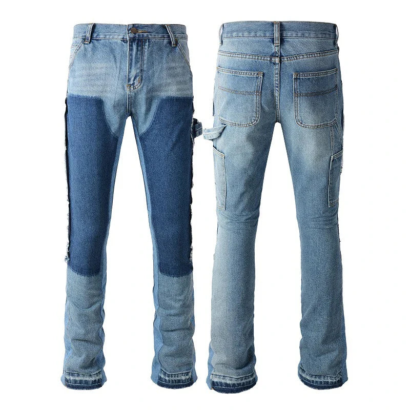 Classic retro denim jeans for stylish British men, featuring premium quality materials and a range of versatile sizes