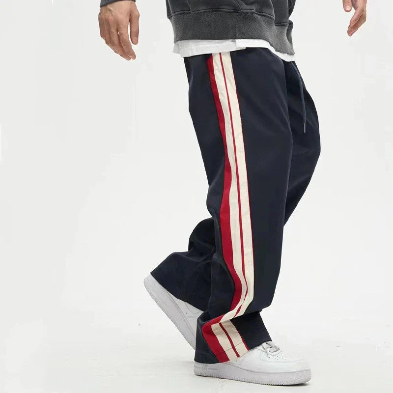 Homeenjoy UK Chic Wide-Leg Trousers: Effortlessly Stylish for Gentlemen