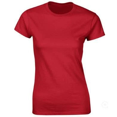 A grey, short-sleeved cotton t-shirt for women, featuring a classic round neckline and a flattering, regular fit.