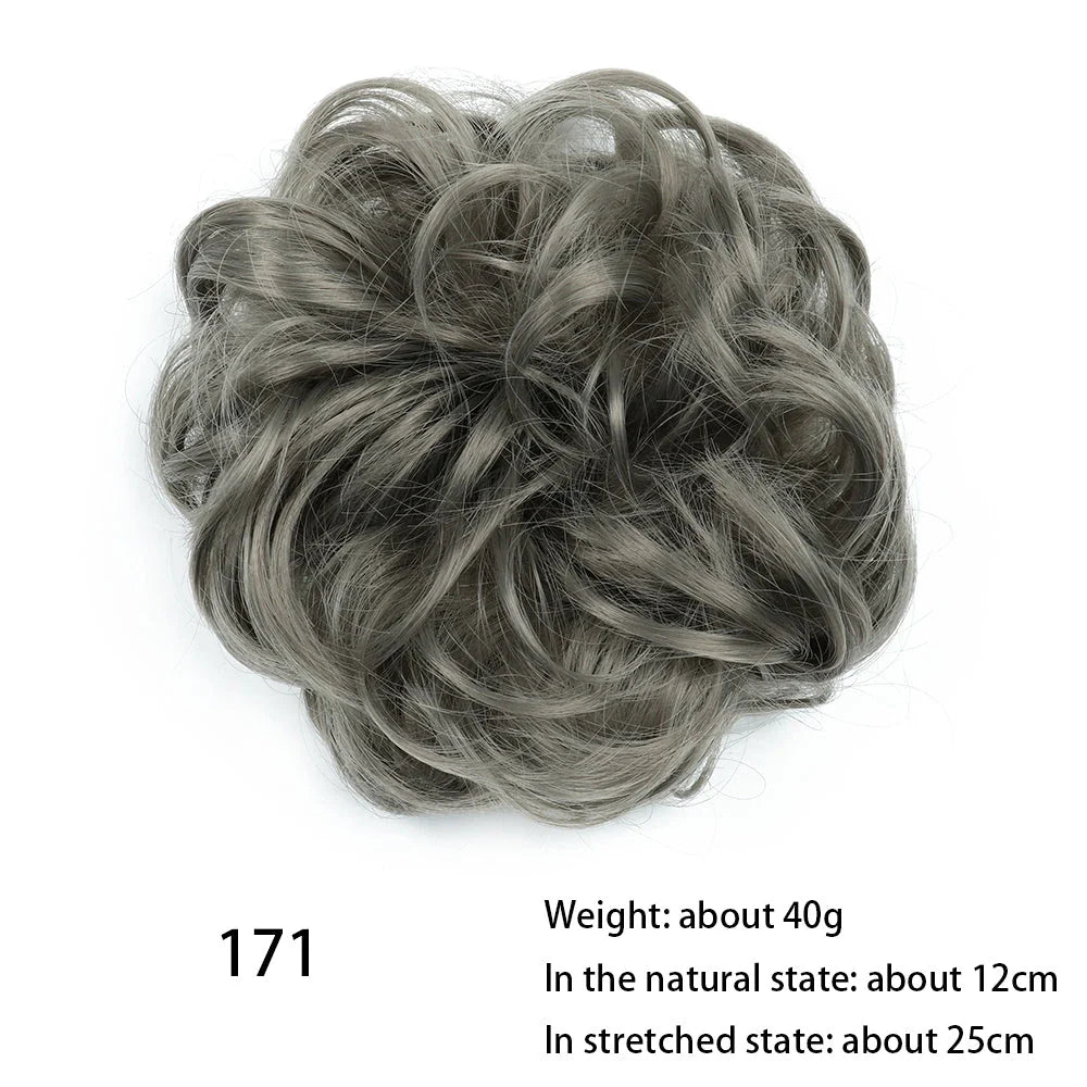 Messy Chignon Donut Hair Bun Pad in Fawn Brown colour, a versatile hair accessory that creates a stylish and effortless bun hairstyle.