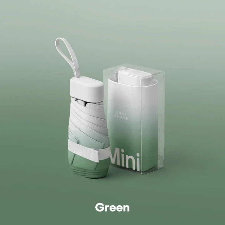 Compact and stylish mini sun umbrella with various colour options, providing UV protection and water resistance for everyday use in the UK