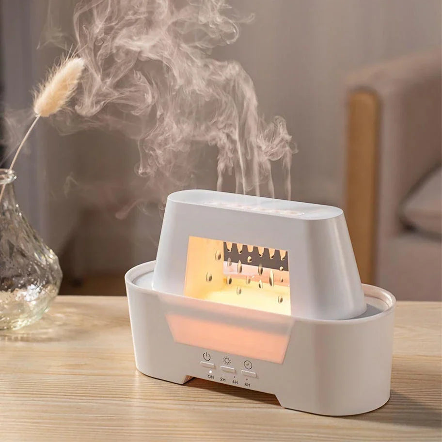 Raindrop Air Humidifier and Aromatherapy Diffuser with Colourful Lamp and Remote Control