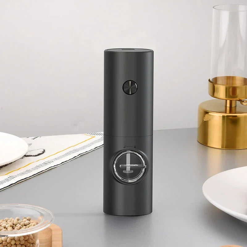 Portable Mini Electric Spice Grinder with adjustable coarseness and automatic operation for fresh, perfectly ground spices