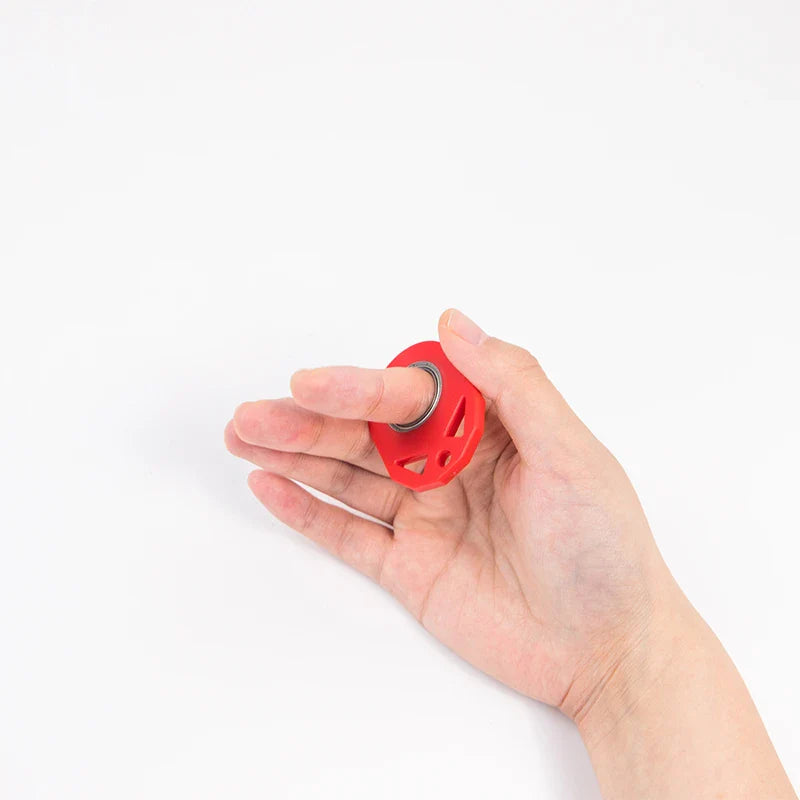 Creative fidget spinner keychain with bottle opener, available in various colours for stress relief and focus improvement