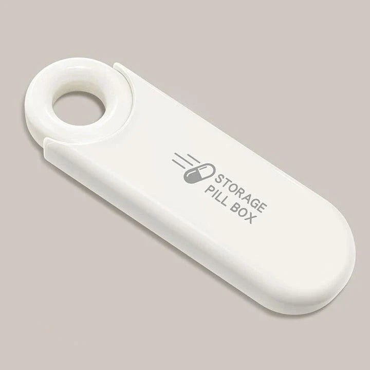 Compact 3-Section Pill Organiser with USB Drive - A sleek and practical solution for managing your daily medication on the go.