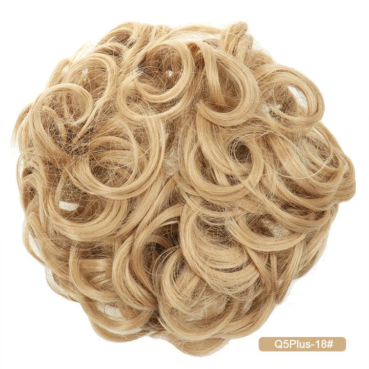Messy Chignon Donut Hair Bun Pad in Fawn Brown colour, a versatile hair accessory that creates a stylish and effortless bun hairstyle.