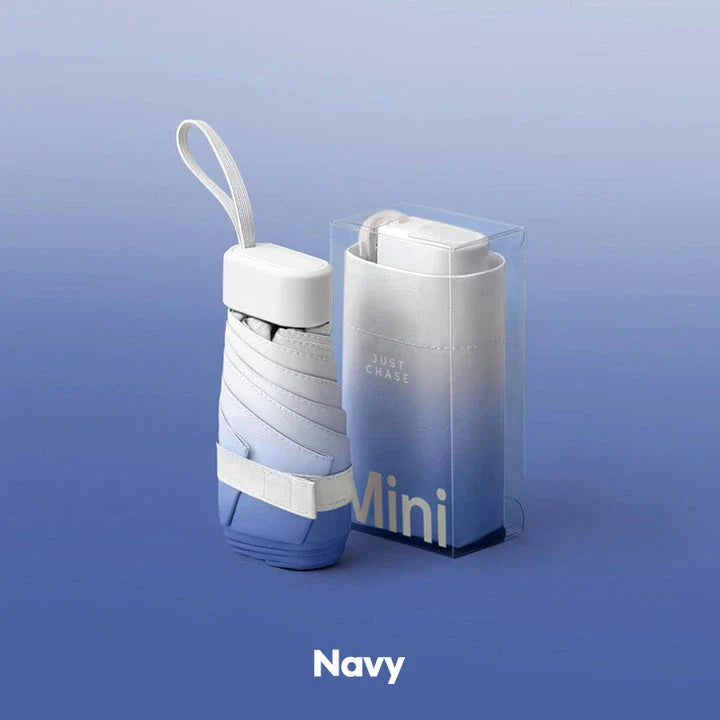 Compact and stylish mini sun umbrella with various colour options, providing UV protection and water resistance for everyday use in the UK