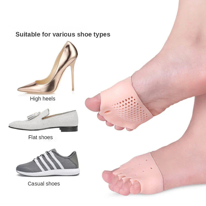 Premium silicone toe separator with honeycomb design for hallux valgus and foot alignment correction