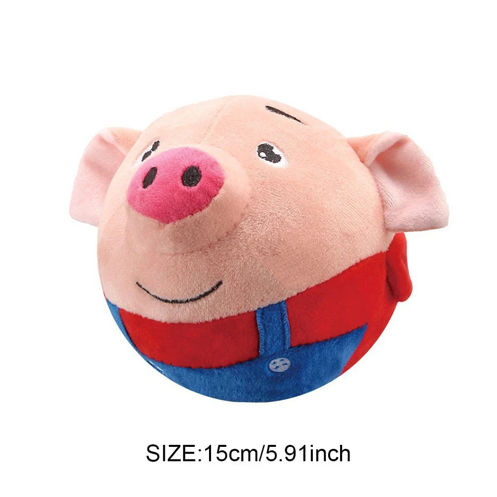 Interactive Bouncing Talking Plush Pet Toy Ball for Cats and Dogs, Providing Endless Fun and Mental Stimulation