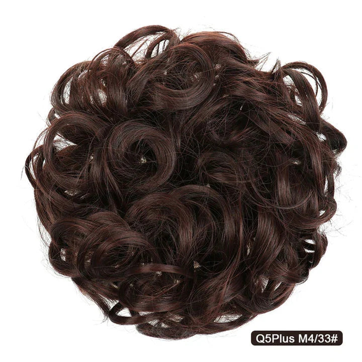 Messy Chignon Donut Hair Bun Pad in Fawn Brown colour, a versatile hair accessory that creates a stylish and effortless bun hairstyle.