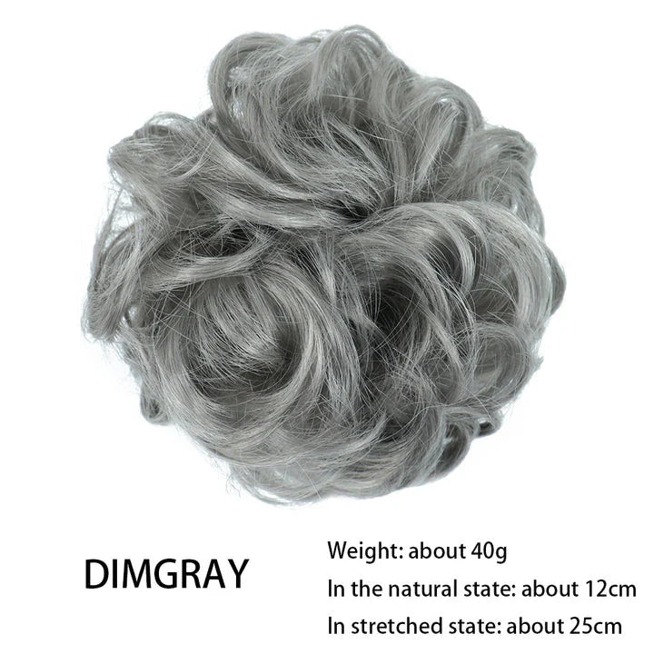 Messy Chignon Donut Hair Bun Pad in Fawn Brown colour, a versatile hair accessory that creates a stylish and effortless bun hairstyle.