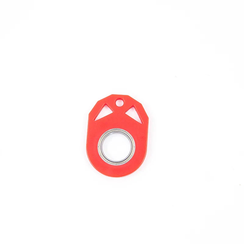 Creative fidget spinner keychain with bottle opener, available in various colours for stress relief and focus improvement