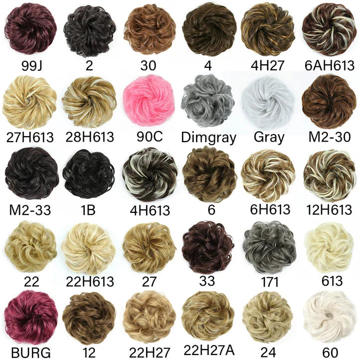 Messy Chignon Donut Hair Bun Pad in Fawn Brown colour, a versatile hair accessory that creates a stylish and effortless bun hairstyle.