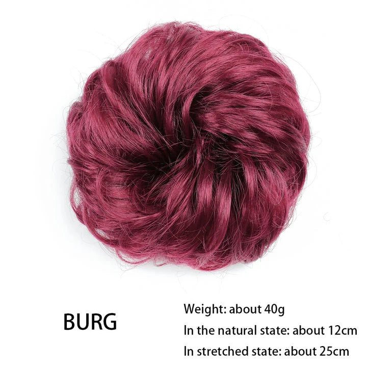 Messy Chignon Donut Hair Bun Pad in Fawn Brown colour, a versatile hair accessory that creates a stylish and effortless bun hairstyle.