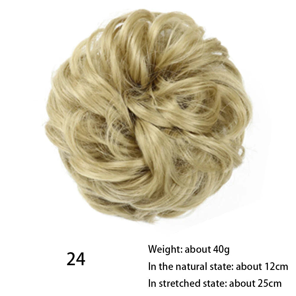Messy Chignon Donut Hair Bun Pad in Fawn Brown colour, a versatile hair accessory that creates a stylish and effortless bun hairstyle.